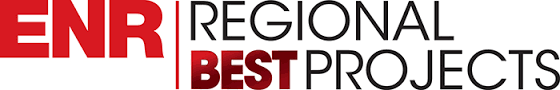 ENR Regional Best Projects logo; ENR red, others black, Best bold.