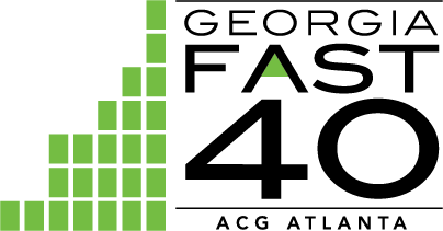ACG Atlanta Fast 40 logo with green bars and bold text.